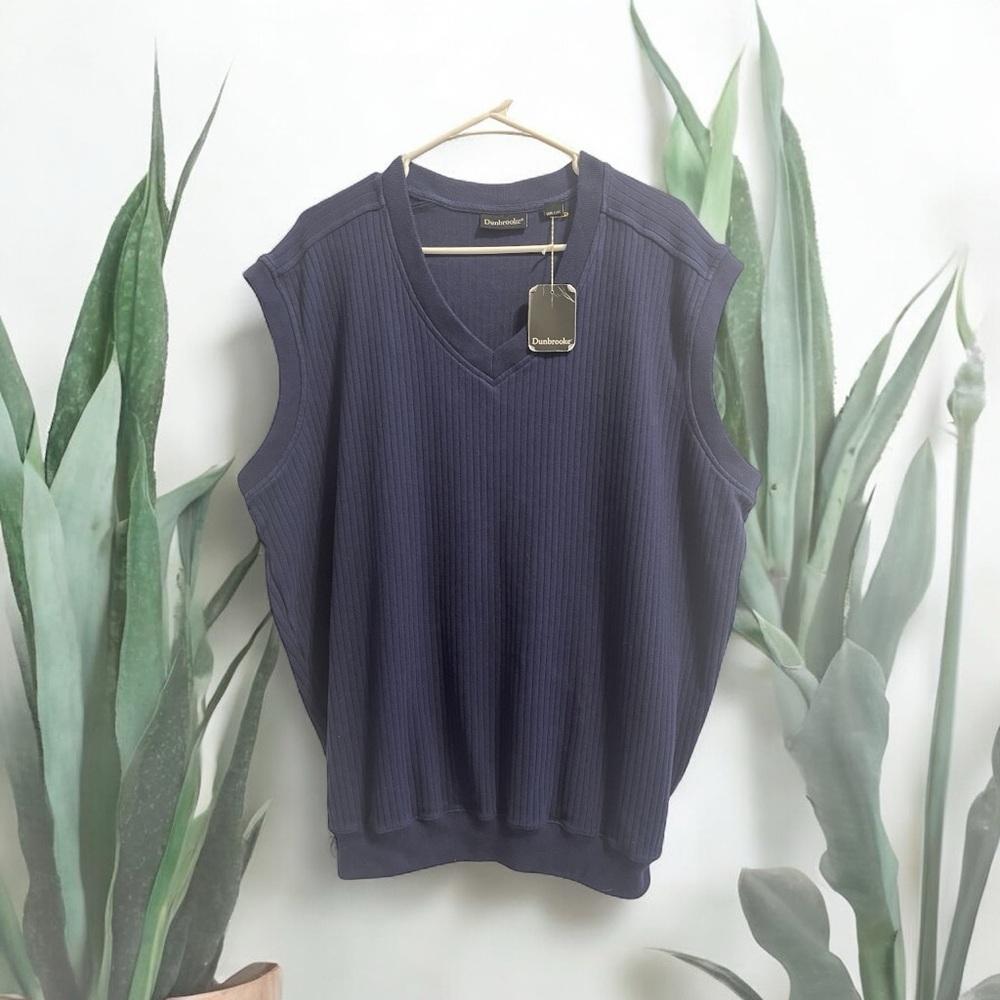 Dunbrooke Navy V-Neck Sweater Vest